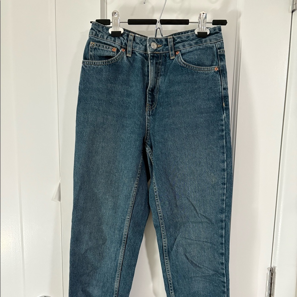 TOPSHOP Blue Mom Jeans